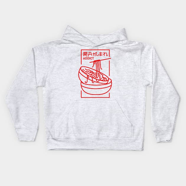 Ramen Addict Kids Hoodie by VEKTORKITA